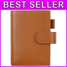 Leather Moleskine Pocket Planner Cover - Burnt Orange