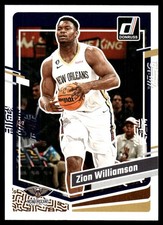 Zion Williamson 2023-24 Donruss #122 Pelicans NBA READ FREE SHIP AutographDen