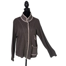 Nannette Keller Waffle Knit Lagenlook Cardiga...