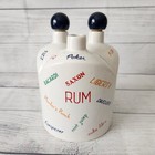 Uhl Botay Decanter Set KCMO Set of Three Ceramic Whiskey Rum Gin Vintage — photo 1