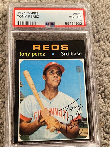 1971 Topps Tony Perez #580 PSA 4 VG-EX HOF Cincinnati Reds  Lowest Price on eBay - Picture 1 of 2