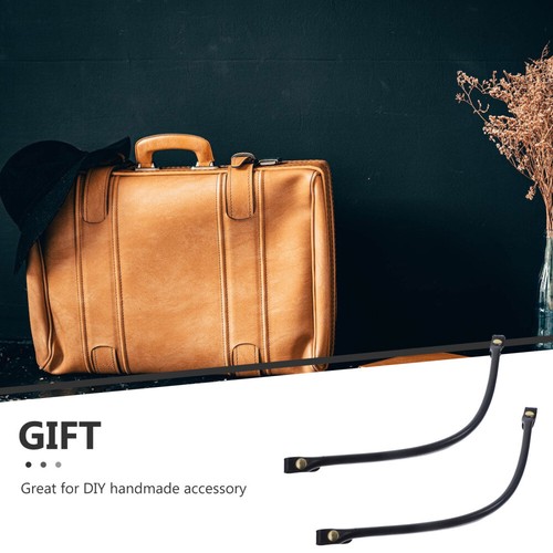 2 Stück Handtaschengriffe PU Griffe Riemen für Damen Handtasche (schwarz) - Bild 7 von 12