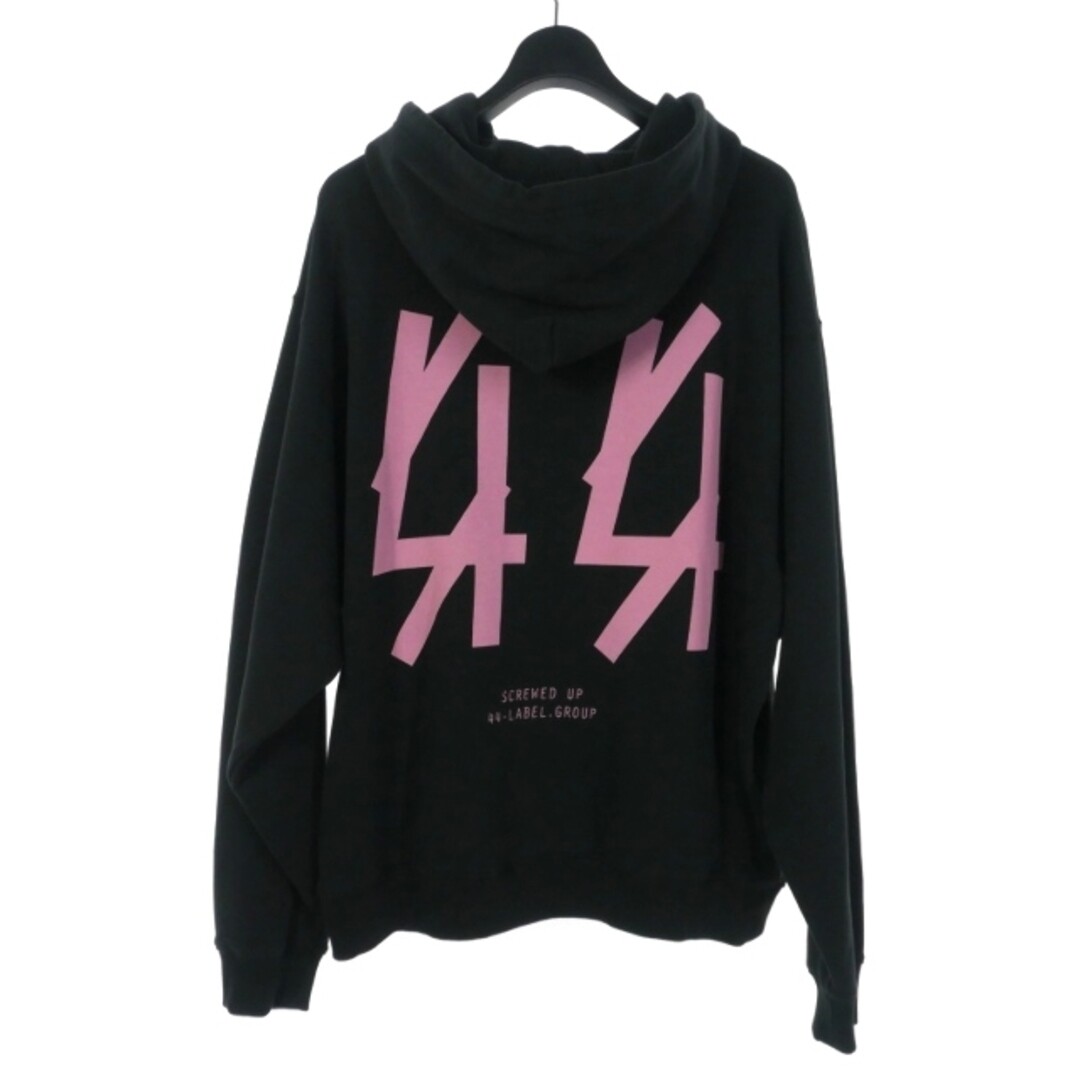 パーカー・フーディ 44 LABEL GROUP 44 Label Sweaters Black (B0030278 FA139P276) Forty Four Label Group 44 Back Print Pullover Hoodie S Black