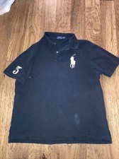 Polo Ralph Lauren Black  White Big Pony SS Shirt Sz. 2XB Big