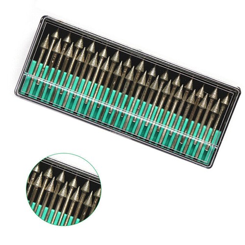 30 tlg. Diamant Fräser Set Diamant Schleifer Bohrer Set Schleifstift für Dremel - Bild 3 von 6