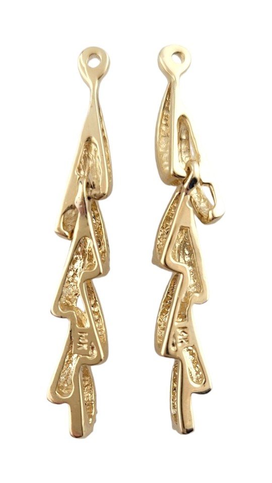 14K Yellow Gold Diamond Earring Enhancers 16252 eBay