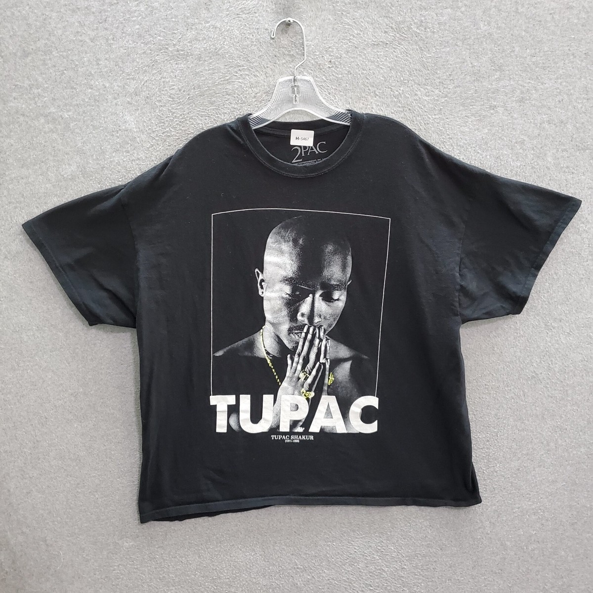 トップス POCKET & CREW 2PACK SS T-SHIRT (BLACK)M Men's Tupac Short Sleeve Crewneck T-Shirt - Black S : Target