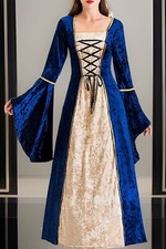 Fashion Vintage Blue Dress Sz S