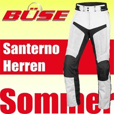 Büse Sommerhose Santerno Motorradhose hellgrau Herren Mesh Hose