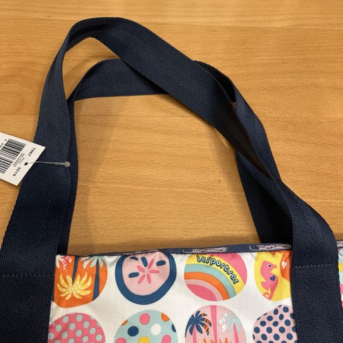 LeSportsac ERIKA Sea Friends Tote Bag NWT, New Old Stock Never Used Beach Theme - Picture 6 of 11