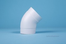 45° PVC Bogen Sebald Okapak Ummantelung Rohrisolierung hellgrau Heizung Lüftung