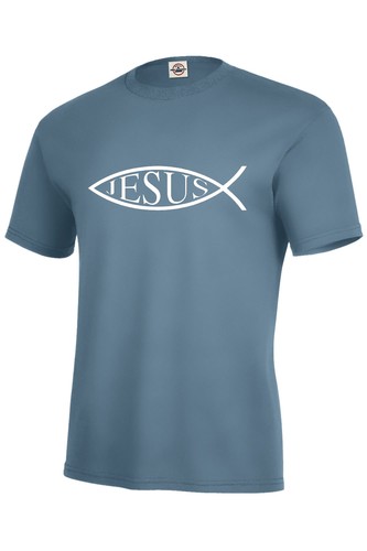 CAMISETA JESÚS SÍMBOLO PEZ GANCHO EN JESÚS CRISTIANOS NIÑOS XS2-4-XL18-20, ADULTO S-5XL - Imagen 11 de 11