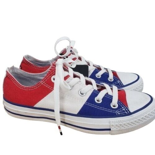 CONVERSE All Star Ox Sneakers Fly Your Colors America RWB Wide Stripe M4 W6  NWT | eBay