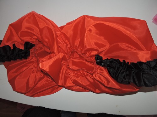 Glutrot Raschel Taft Höschen Panty Sissy Nylon Negligee Bloomer XXL - Bild 3 von 7