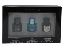 Kenneth Cole EDT BLACK - BLUE - VINTAGE BLACK Parfum For Men 3pc Set 15 ml each