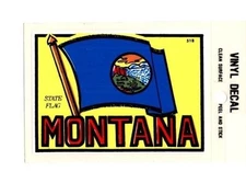 Lot of 12 Montana State Flag Souvenir Luggage Decals Stickers - New - Free S&H