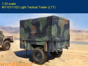 Trumpeter 63566 1:35 Échelle M1101/M1102 Kit de modèle de remorque tactique légère (LTT)
