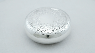 silver tobacco box 925 Sterling Handmade 2 in 1 Box, Fennel Office & Home, Storage Box Silver Utensils, Silver Box, Men's Accessories Stb314 Sterling Silver Combination Vesta and