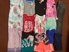Girls Huge Size 7/8 8 SPRING SUMMER SCHOOL Clothing LOT  Outfits Old Navy NEW 