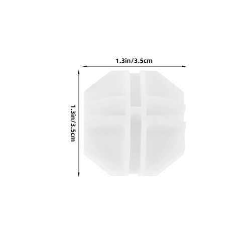 10 Pcs Ball White Buckle Cage Fence Connector Closet Shoe Organizer - Picture 7 of 12