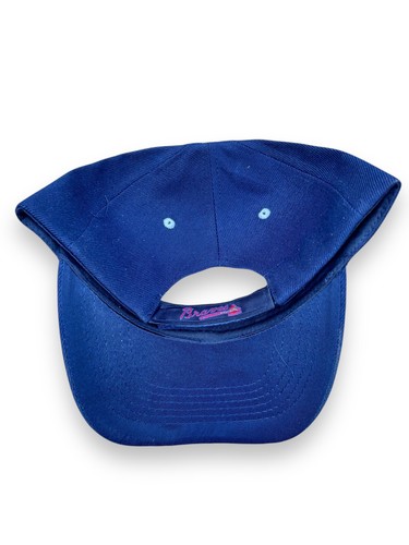 Defunct MS Braves Minor League Baseball Classic Blue White Logo Strap back Hat - Picture 4 of 7