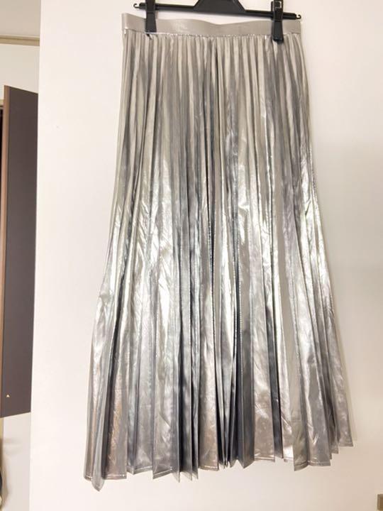 Junya Watanabe pleated skirt silver polyester size S made in Japan