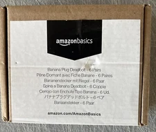 Amazon Basics Banana Plug Deadbolt- 6 Pairs .
