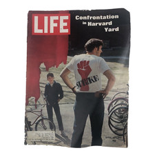 Vintage LIFE Magazine April 25, 1969 Confrontation in Harvard Yard Rampage