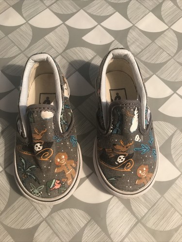 Vans Off The Wall Slip On Sannies Elasticated Front Toddler Uk Size 4