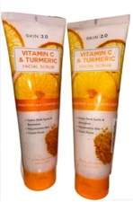 2 X skin 2.0 Vitamin C & Tumeric Facial Scrub