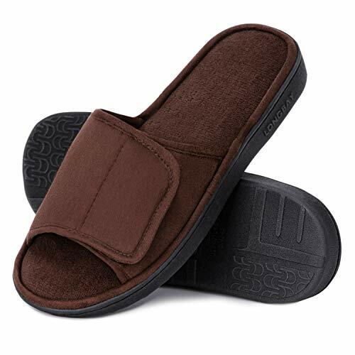 Mens Comfy Memory Foam Slide Slippers 