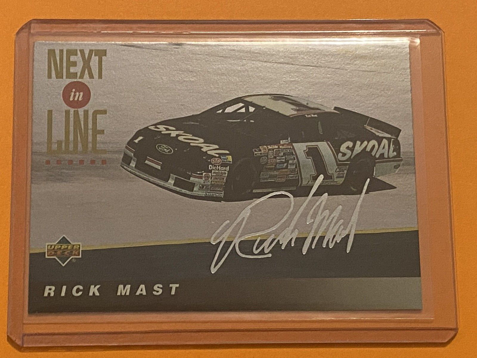 1995 Upper Deck - Next in Line Silver Signatures/Electric Silver #112 Rick Mast