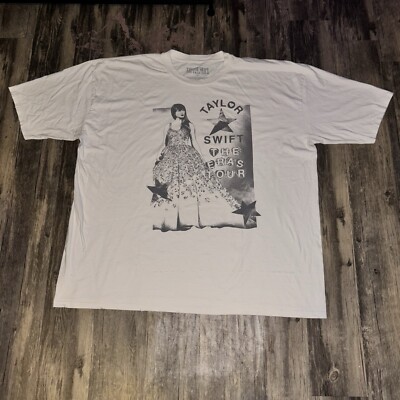 Taylor Swift Eras Tour T Shirt  Distressed  Tour Dates Unisex Size 3XL NEW