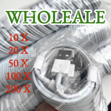 Wholesale Bulk Lot 3Ft 6Ft USB Cable For Apple iPhone XR 8 7 XS 14 Charger Cord