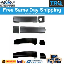 TRQ Front & Rear Exterior Door Handles with LH Lock Paint to Match for Titan