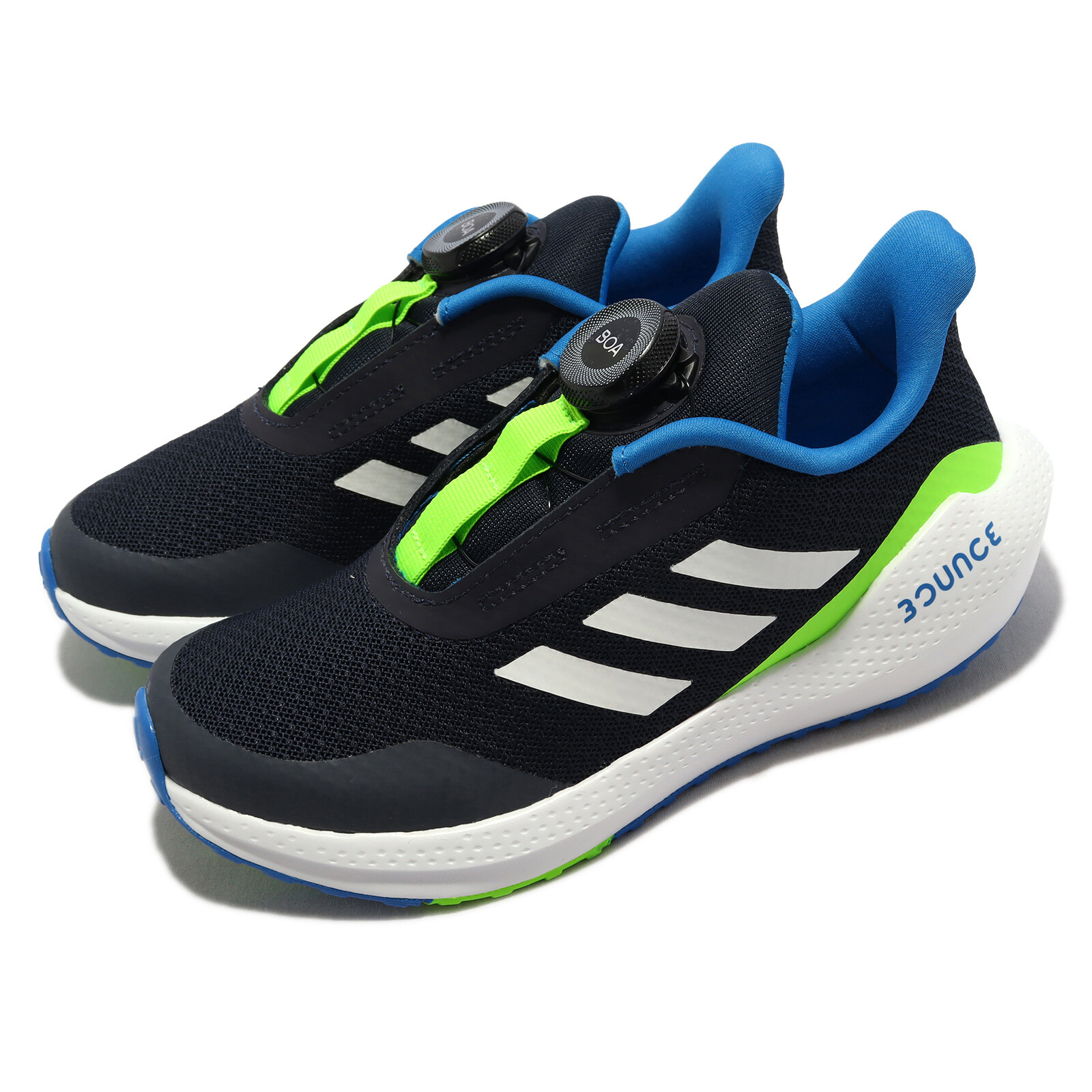 adidas EQ21 Run BOA K Navy White Green Kids Preschool Running Sports Shoe GZ5910 adidas EQ21 Run BOA K Navy White Green Kids Preschool Running Sports Shoe GZ5910