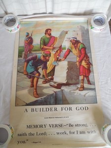 vintage standard publishing foundation sunday school bible study bible study poster