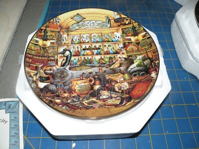1999  Elmer & Loretta  Purr-fect Places 7th Issue Wysocki Cat Plate