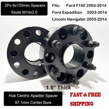 2pc 1.5 6x135 Hub Centric Wheel Adapter Spacer Fits Lincoln Navigator 2003-2014