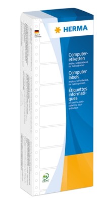 HERMA 8183 Computeretiketten 88,9x35,7 mm 1-bahnig blau Papier matt 2000 St.