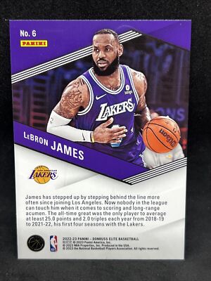 10シリ panini donruss elite sparkplug ディバラ 2022-23 Panini Donruss Elite Basketball Spellbound LeBron James #6