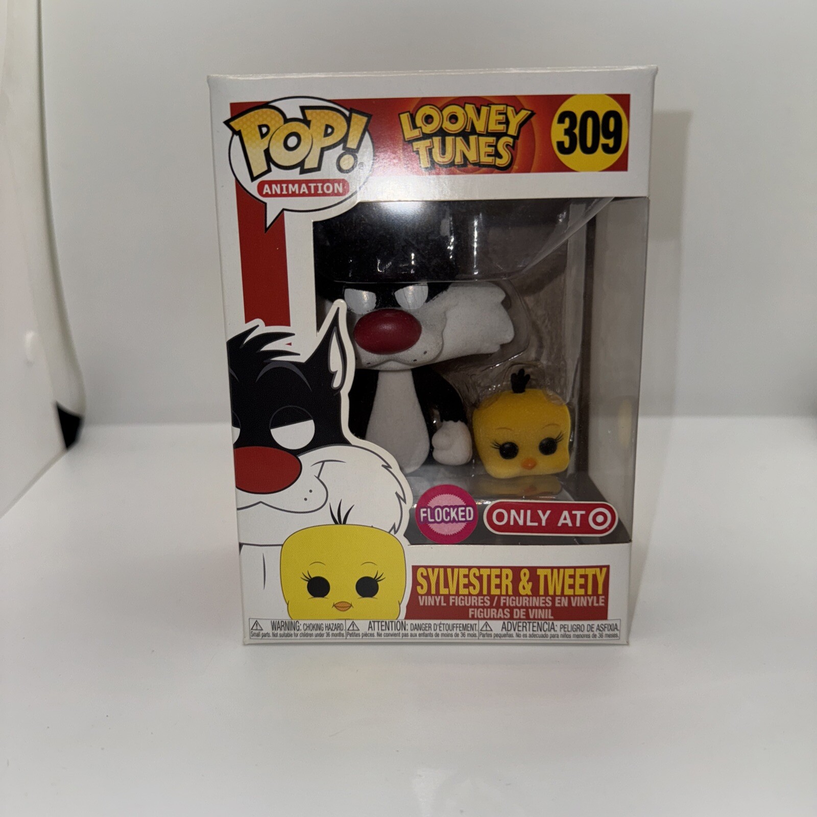 Looney Tunes Sylvester & Tweety Funko Pop Figure 309 Target Exclusive Flocked