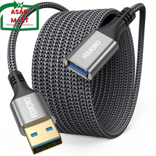 USB Extension Cable 15 Ft Long, USB Type a 3.0 Extender High Speed Data Transfer
