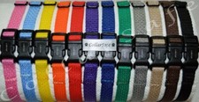 CollarSafe Light Nylon Puppy ID "SNAP" Buckle Collars Litter Bands Hand Made USA