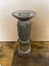 Vintage Akron NH Brass Firefighting Nozzle Adjustable Rotating 3”