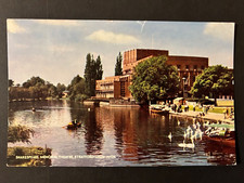 Vintage Postcard Shakespeare Memorial Theater Stage Theatre Stratford-Upon-Avon