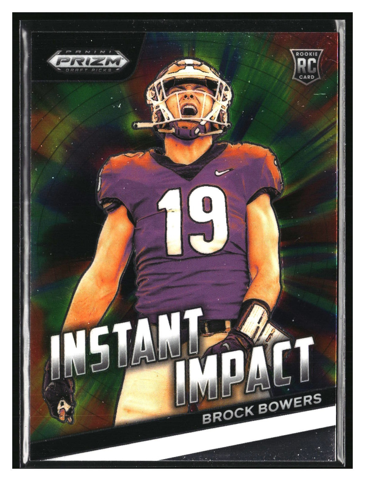 Brock Bowers Instant Impact Rookie 2024 Panini Prizm Draft Picks