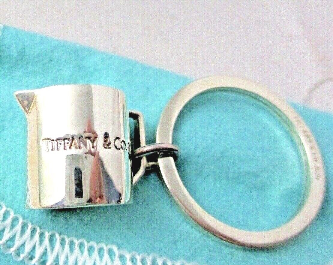 Tiffany & Co. Sterling Silver Measuring Cup Tag Keychain Key Tiffany & Co. Sterling Silver Measuring Cup Tag Keychain Key