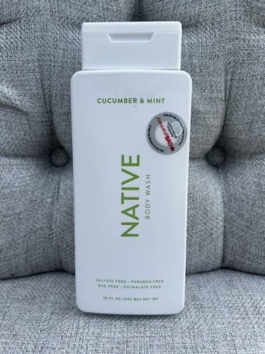 Native Cucumber & Mint Body Wash 18 fl oz Each Paraben & Dye Free