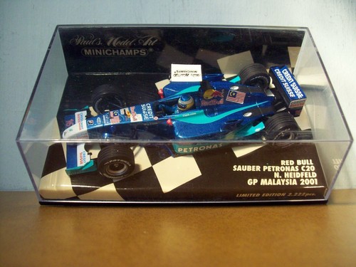 1/43 MINICHAMPS 400 010116 SAUBER PETRONAS C20 NICK HEIDFELD GP MALAYSIA 2001
